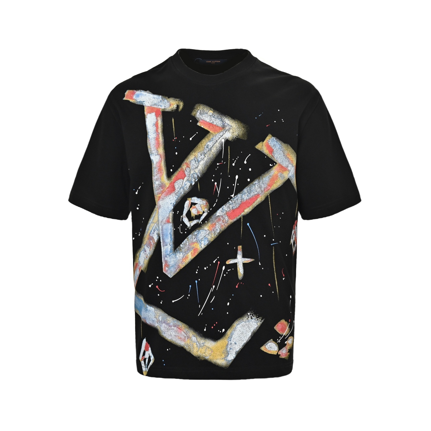 Louis Vuitton 25ss graffiti print short sleeve