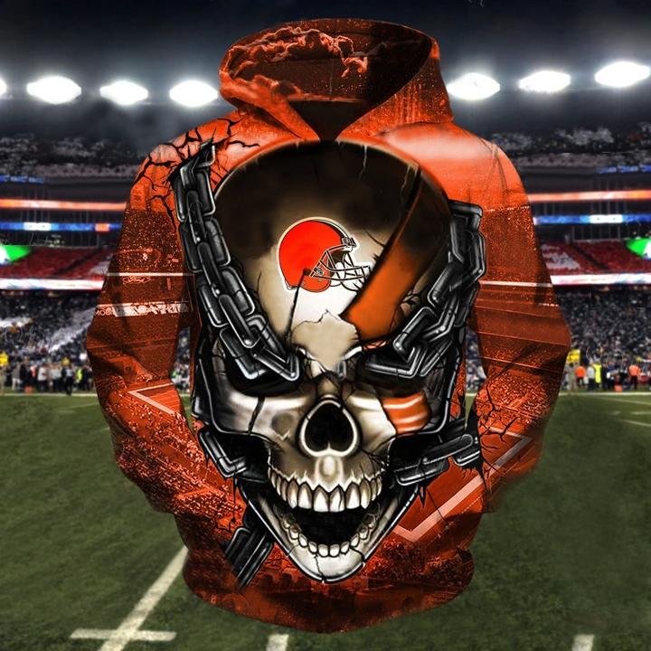 CLEVELAND BROWNS 3D HOODIE VIP85