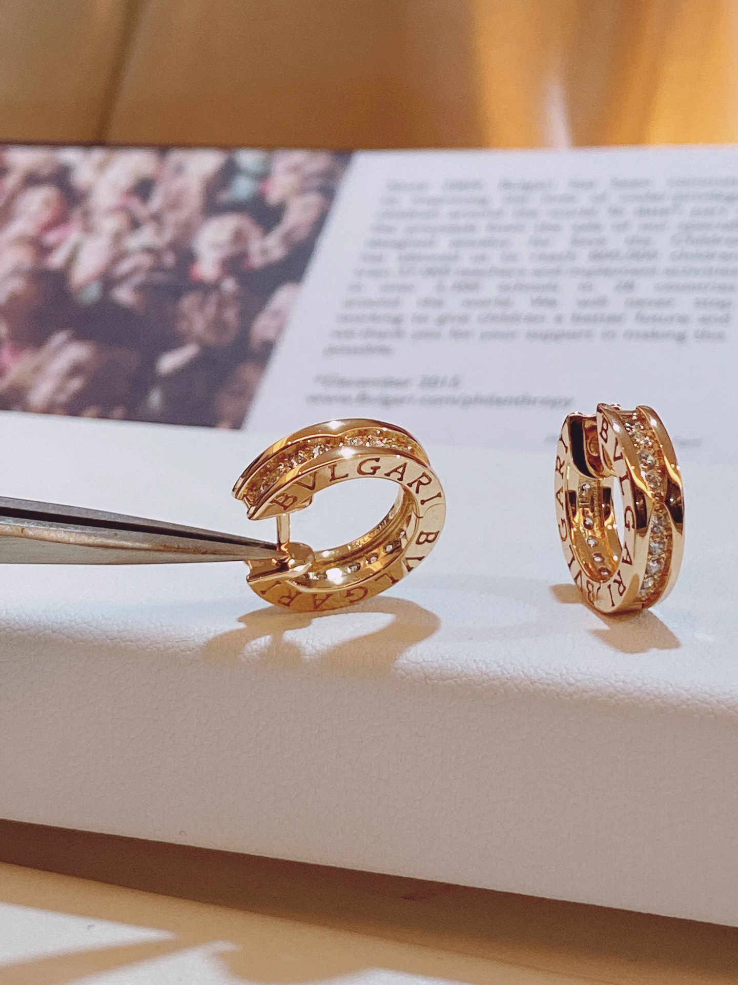 Bulgari B.zero1 series earrings
