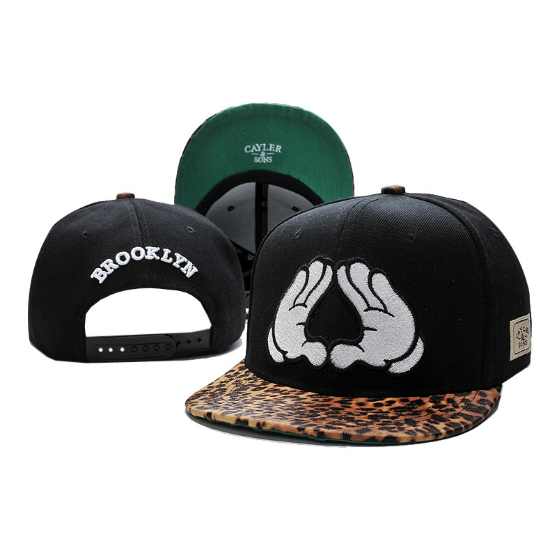 Embroidered hip-hop men's and women's trendy street sun hat flat brim hip-hop hat