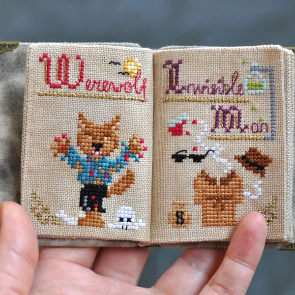 DIY Book of Shadows Halloween Stitch Along Kit- With Instructions
