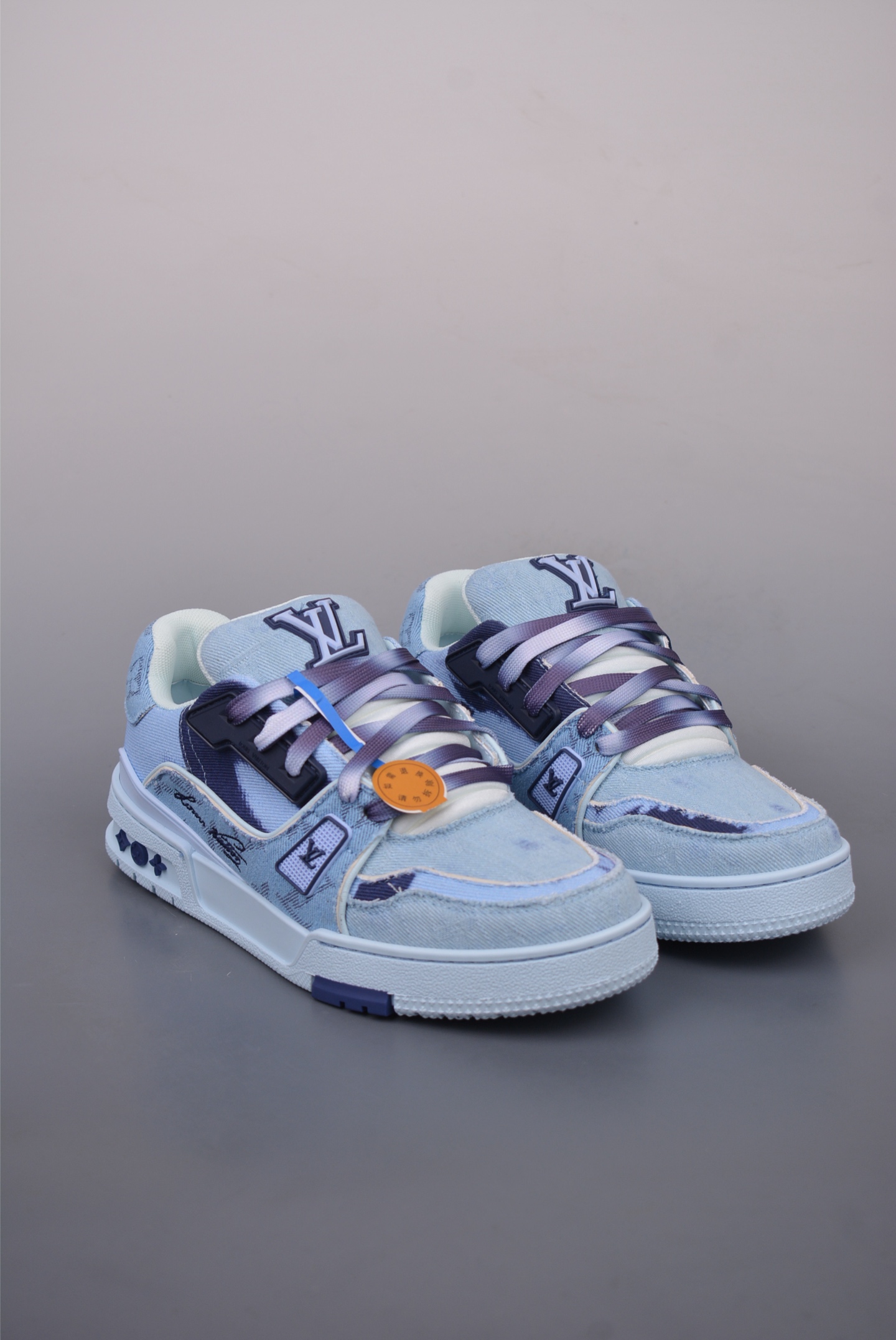 Louis Vuitton Trainer Sneaker Low Denim Blue 1A8WAV