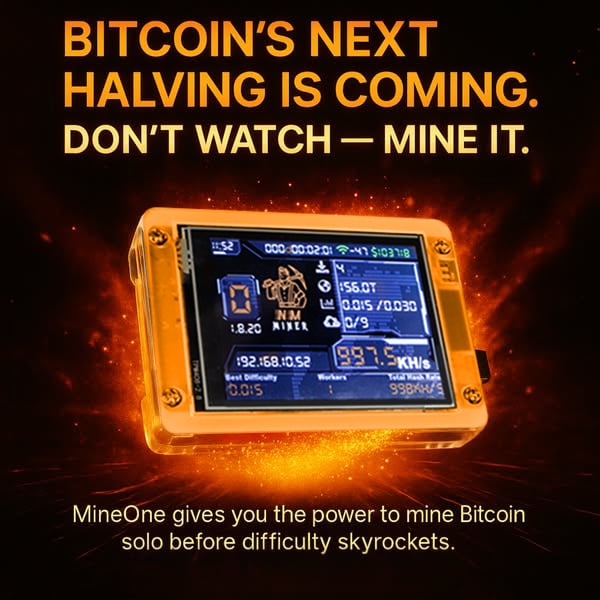 🔥MineOne Pro — Start mining Bitcoin safely from your desk — no setup, no noise.