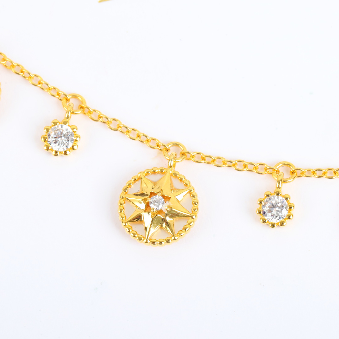 Dior compass diamond necklace