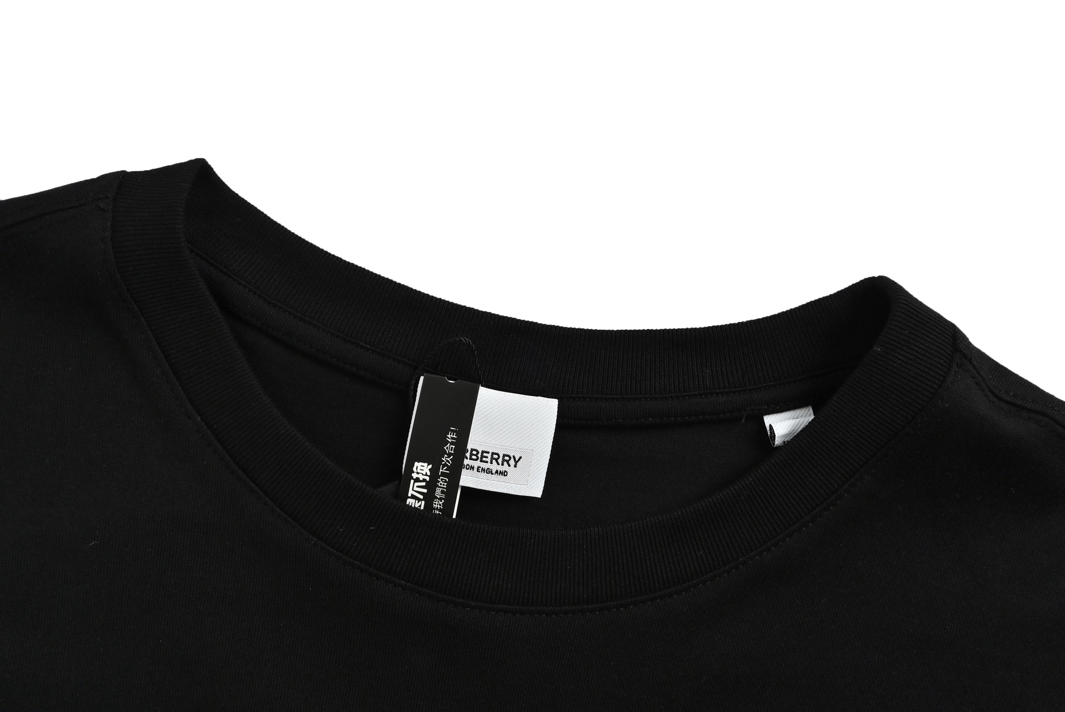 Burberry Check embroidered short sleeves