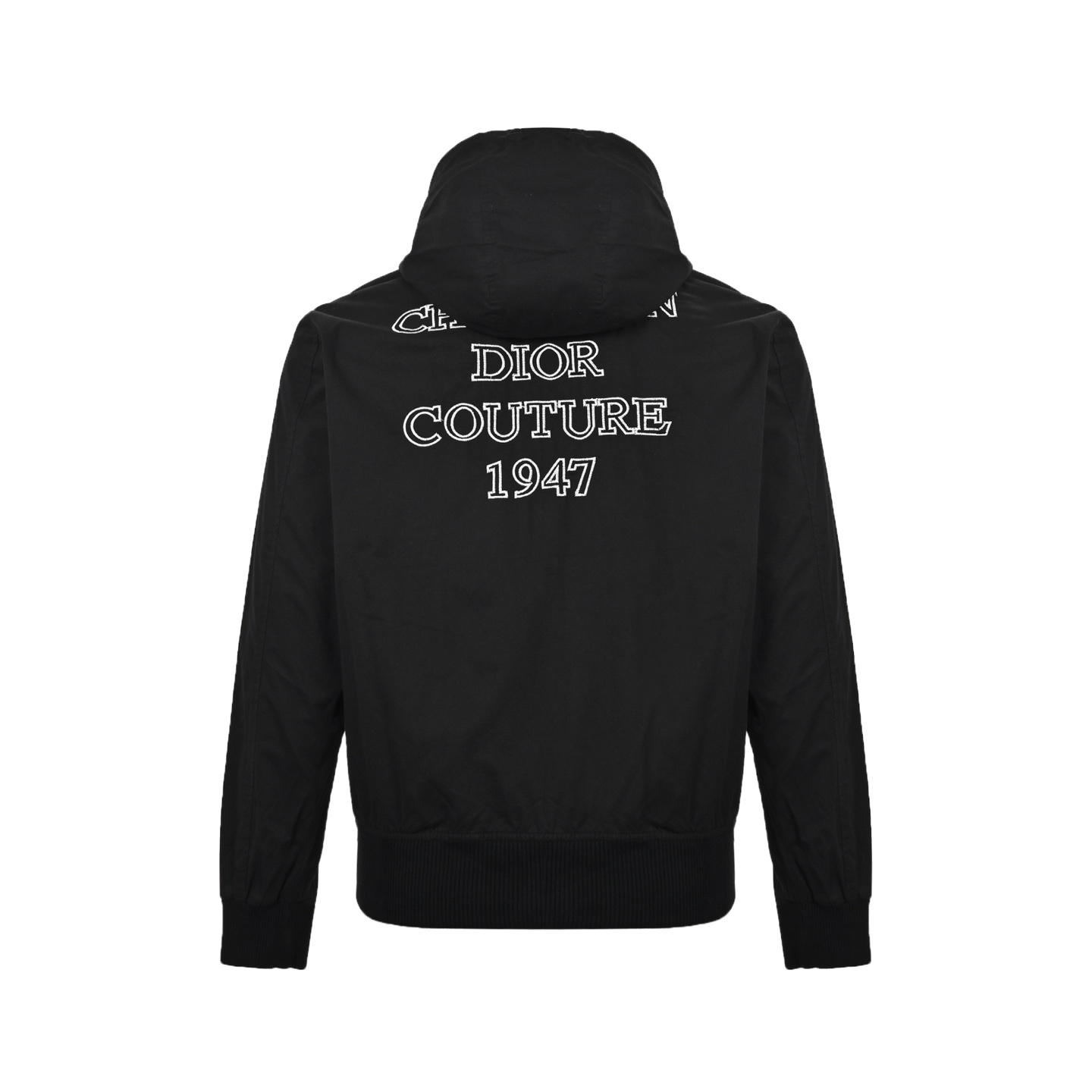 Dior 24Fw lettering print hooded trench coat