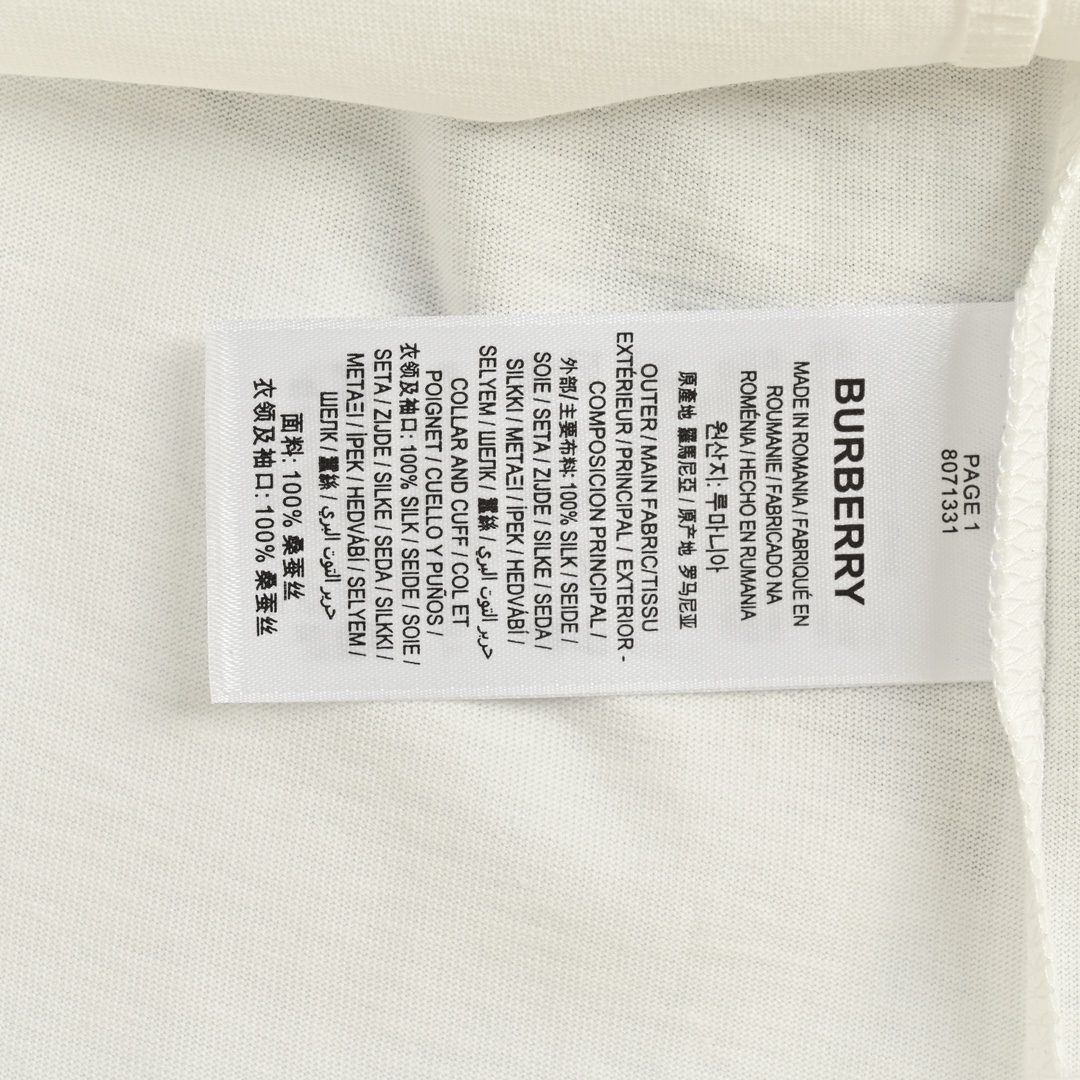 Burberry Blue Knight Horse Printed Round Neck Short Sleeve