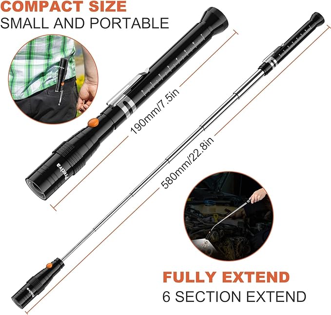 🔦🔦Magnetic Retractable Multi-Function Flashlight
