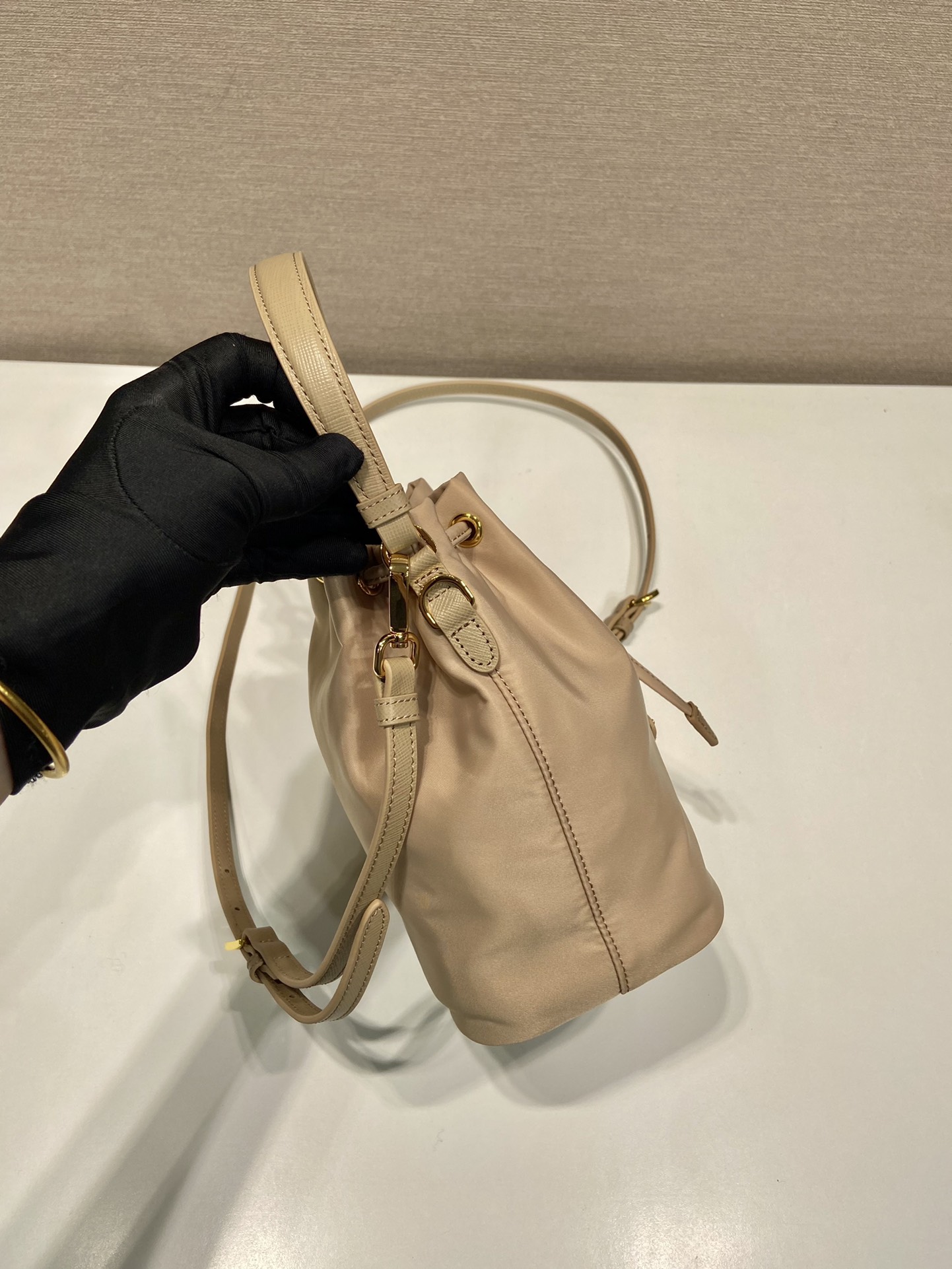 Prada Nylon Bucket Bag 1BE067