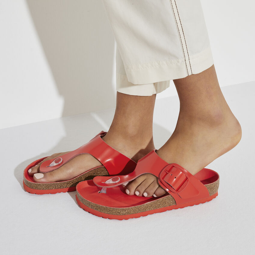 Gizeh Big Buckle Natural Leather Patent B-41448