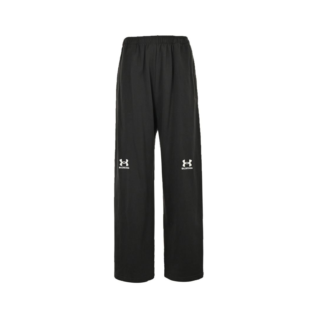 Balenciaga 23Fw Under Armour co-branded embroidered logo trousers