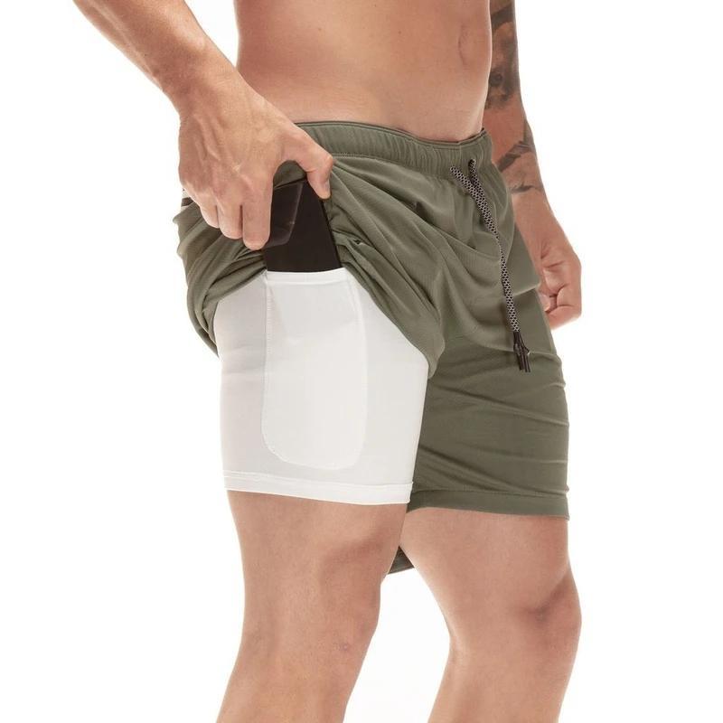 🌊2-in-1 Double-layer Fitness Quick-drying Pants