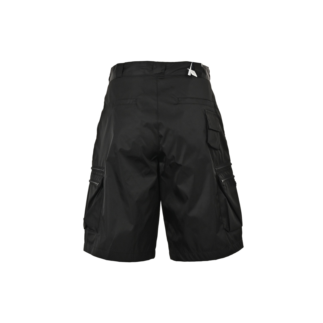 Prada 24ss triangle logo multi-purpose cargo shorts