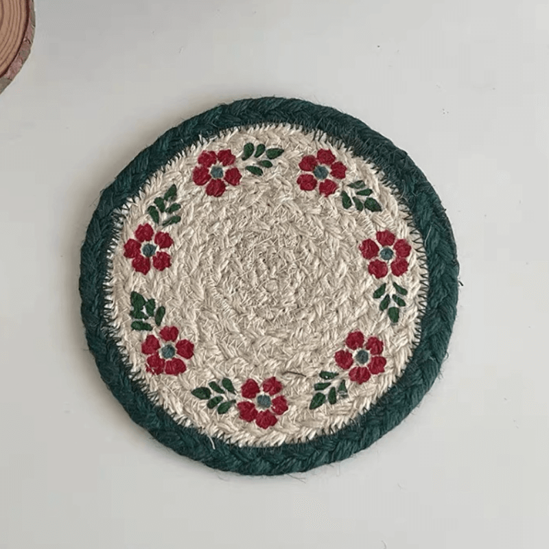 Vintant Handmade Braided Jute Round Coaster