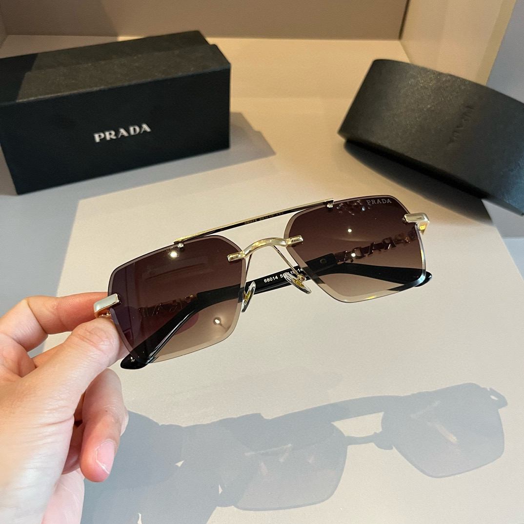 Prada rimless sunglasses