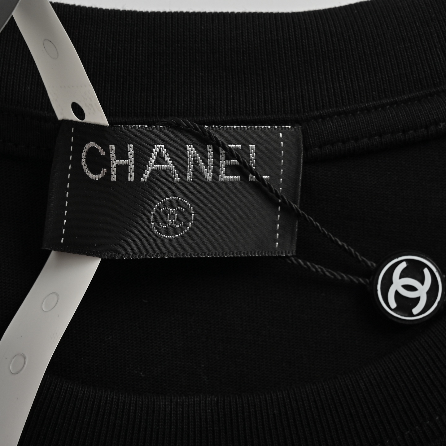 Chanel Chanel Silver Metallic Soft Embroidered Short Sleeve