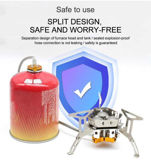 🔥Last Day Promotion-[SAVE 60% OFF]--New Upgrade Camping Outdoor Windproof Gas Burner(Blue Fire)--BUY 2 GET 10% OFF & FREE SHIPPING