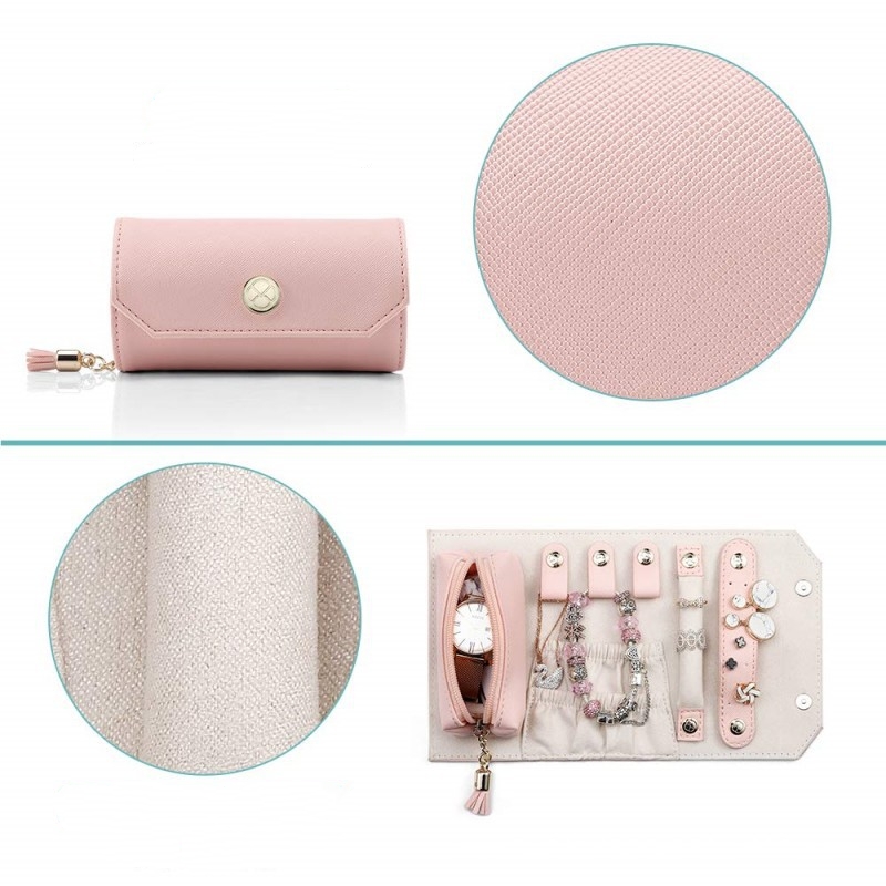 🔥Last Day 50% OFF🔥Genuine Leather Jewelry Roll Bag - Travel Accessory Storage Box📦BUY 2 GET 10% OFF & FREE SHIPPING NOW