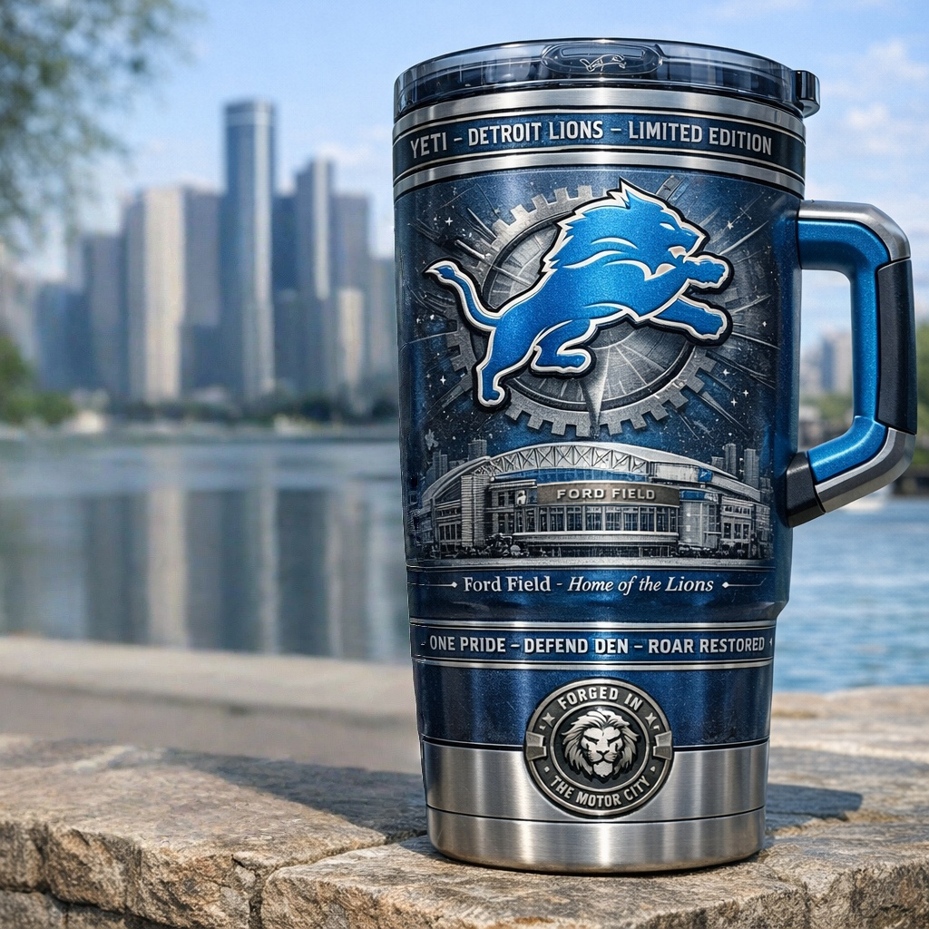Detroit Lions Limited Edition YETI Tumbler