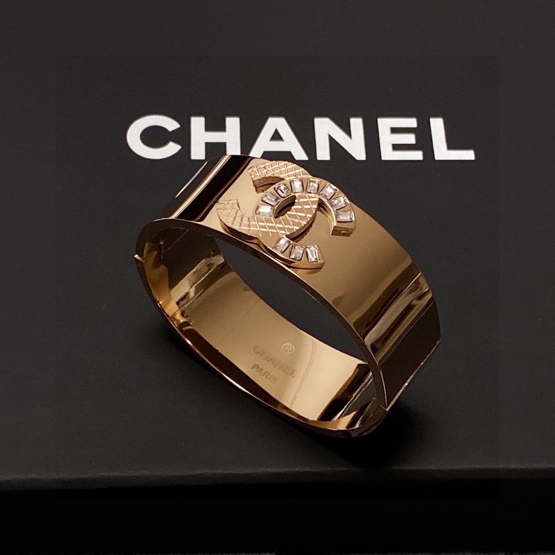 Chanel wide micro diamond bracelet