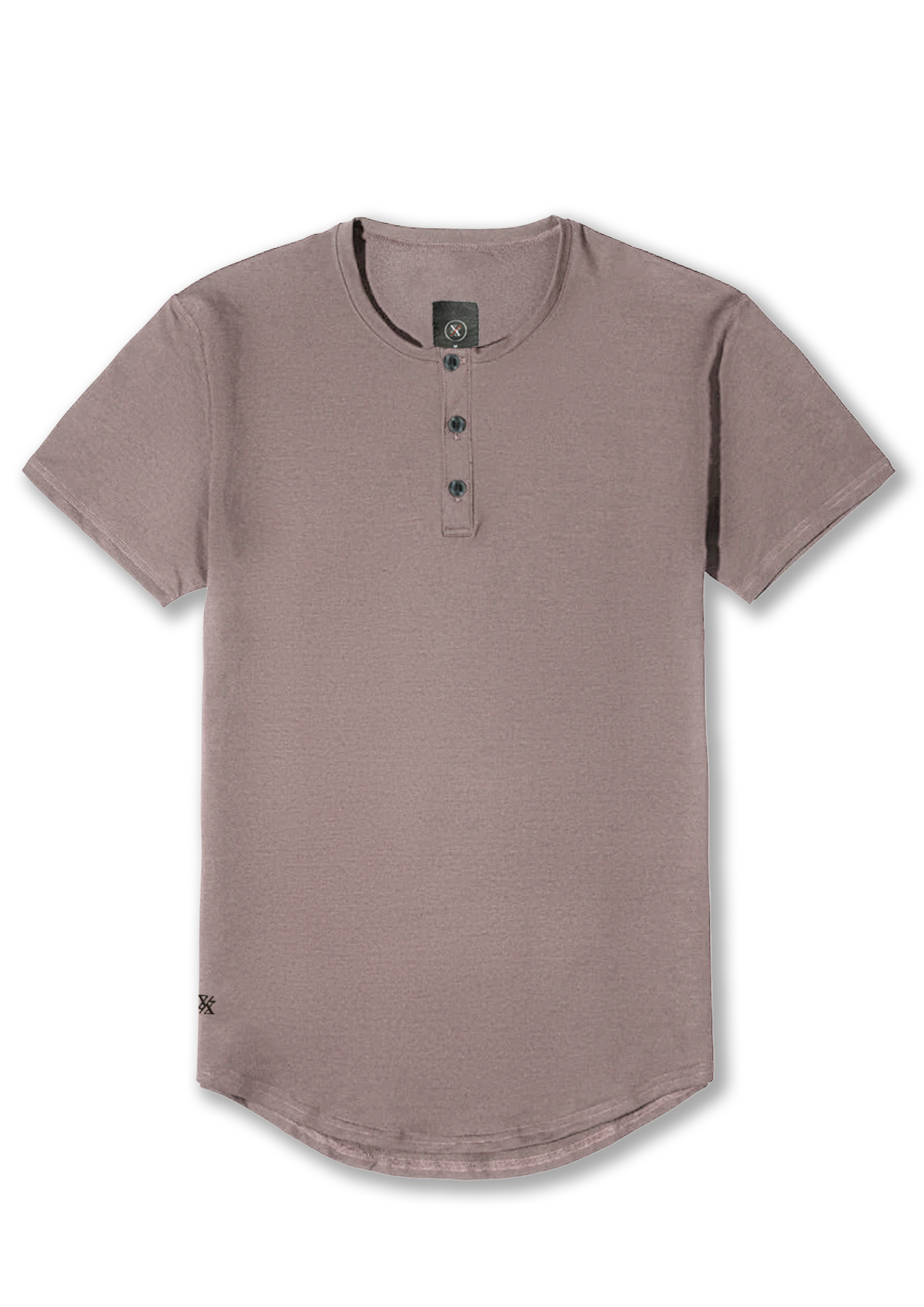 Henley Curved Hem