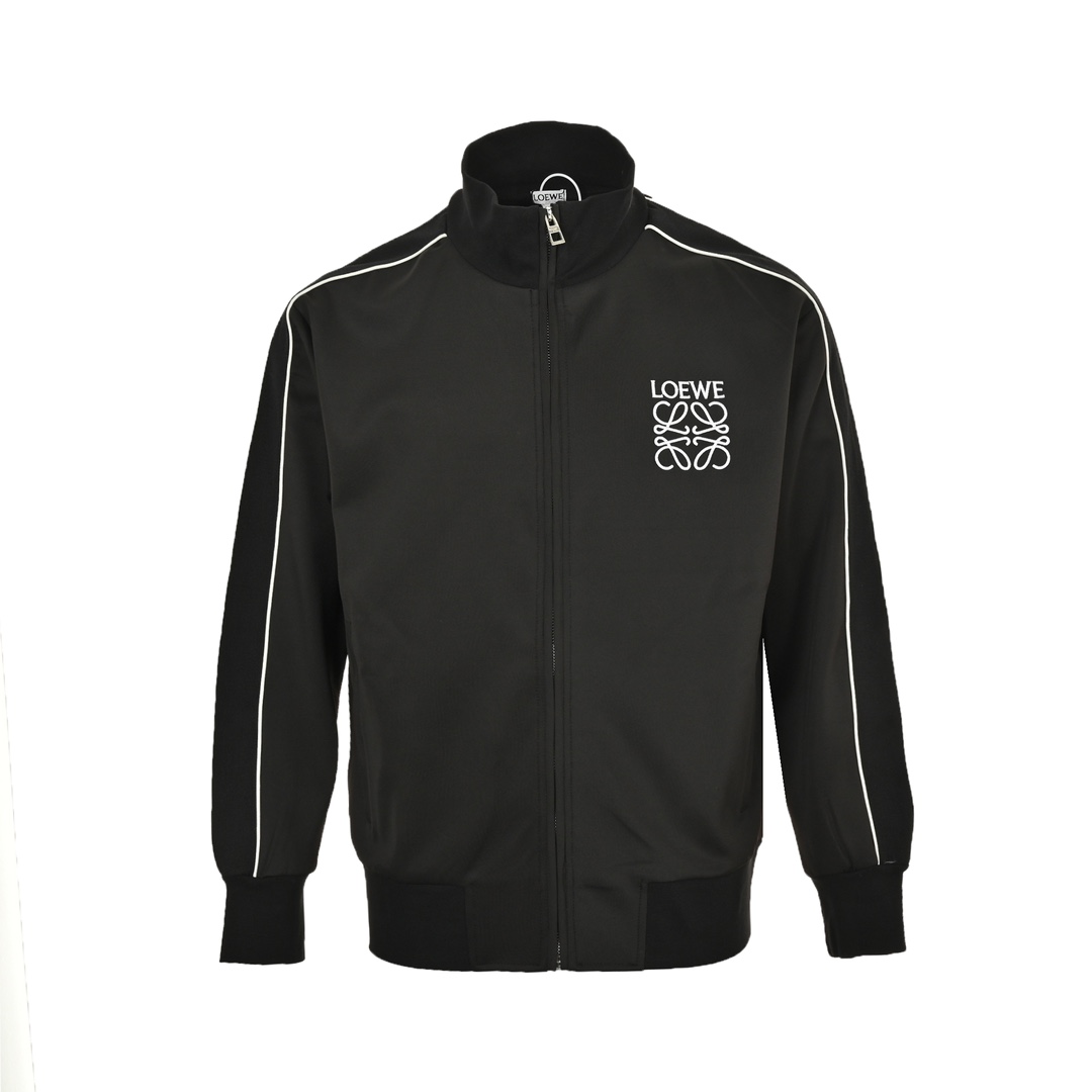 Loewe 24Fw embroidered logo side webbing jacket