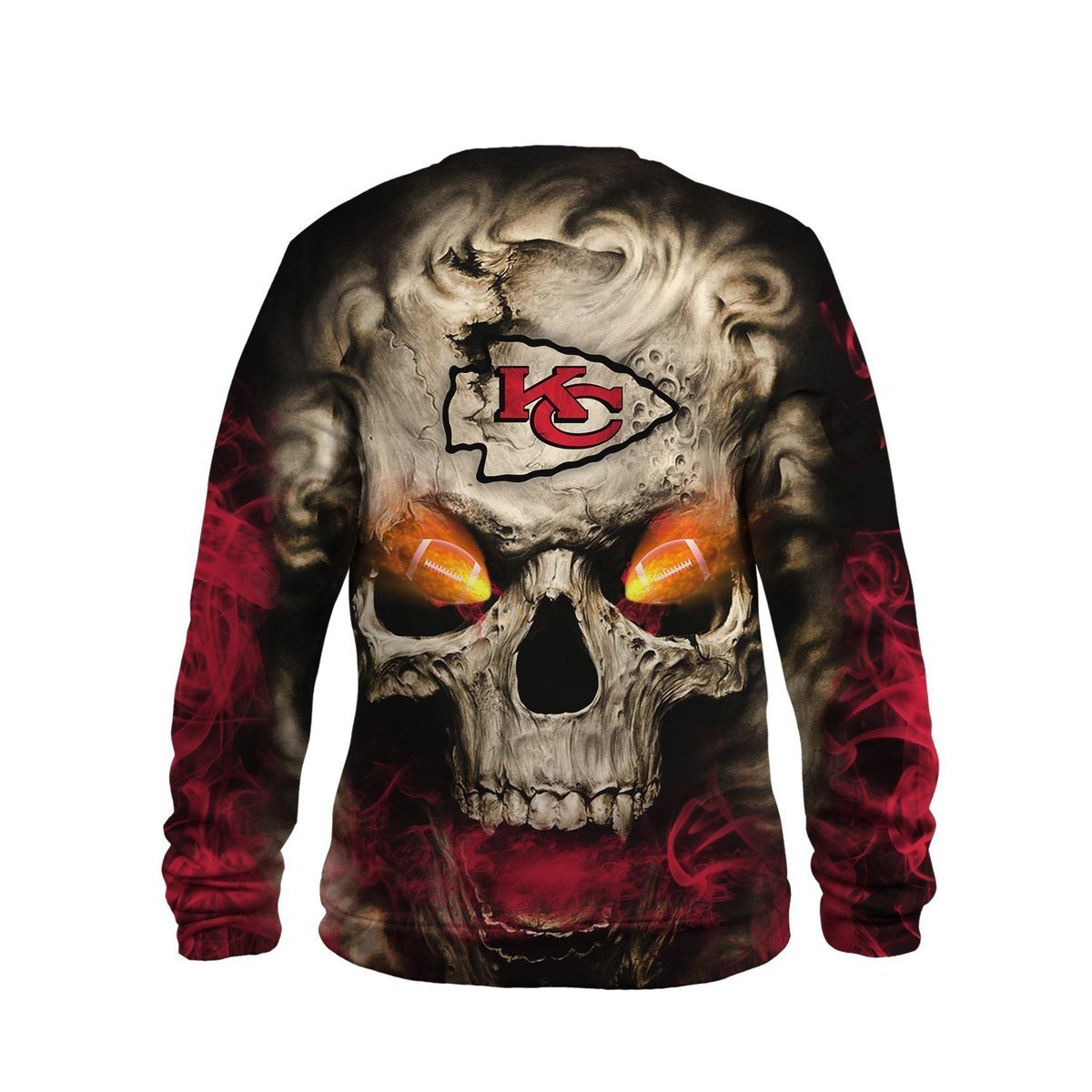 CHIEFS HOODIE 3D SKULL 01
