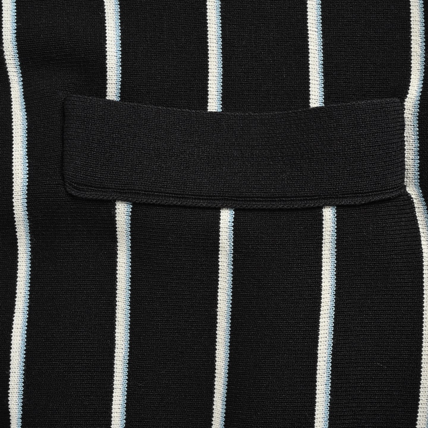 Prada 25Fw vertical stripe embroidery V-neck knitted sweater cardigan jacket