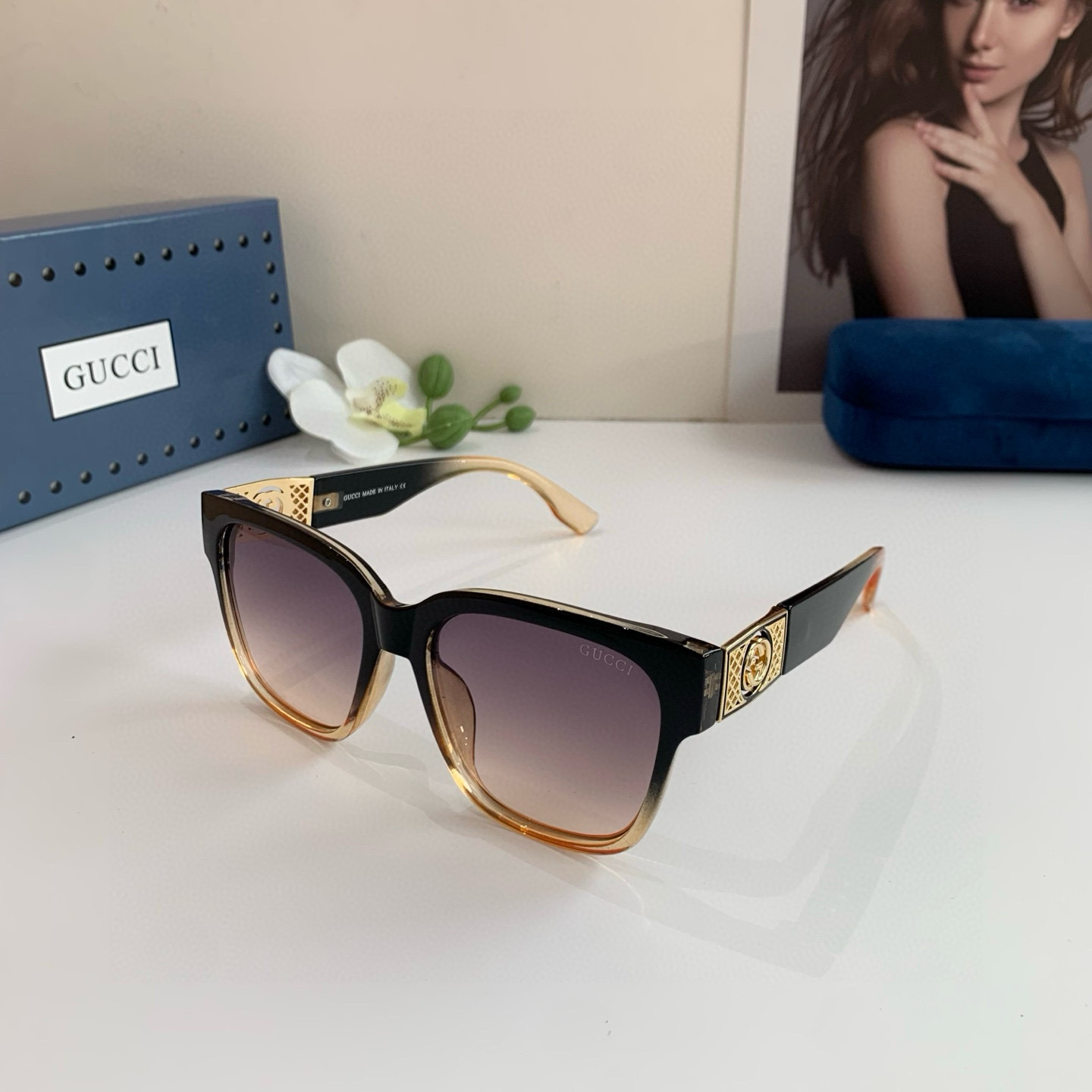 Gucci Round Frame Sunglasses