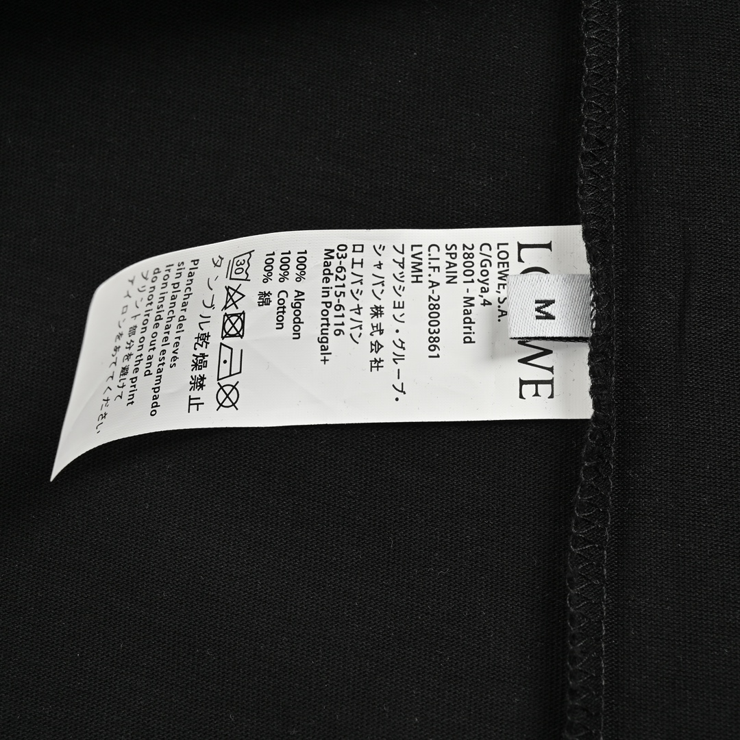Loewe 24ss embroidered large logo short sleeve