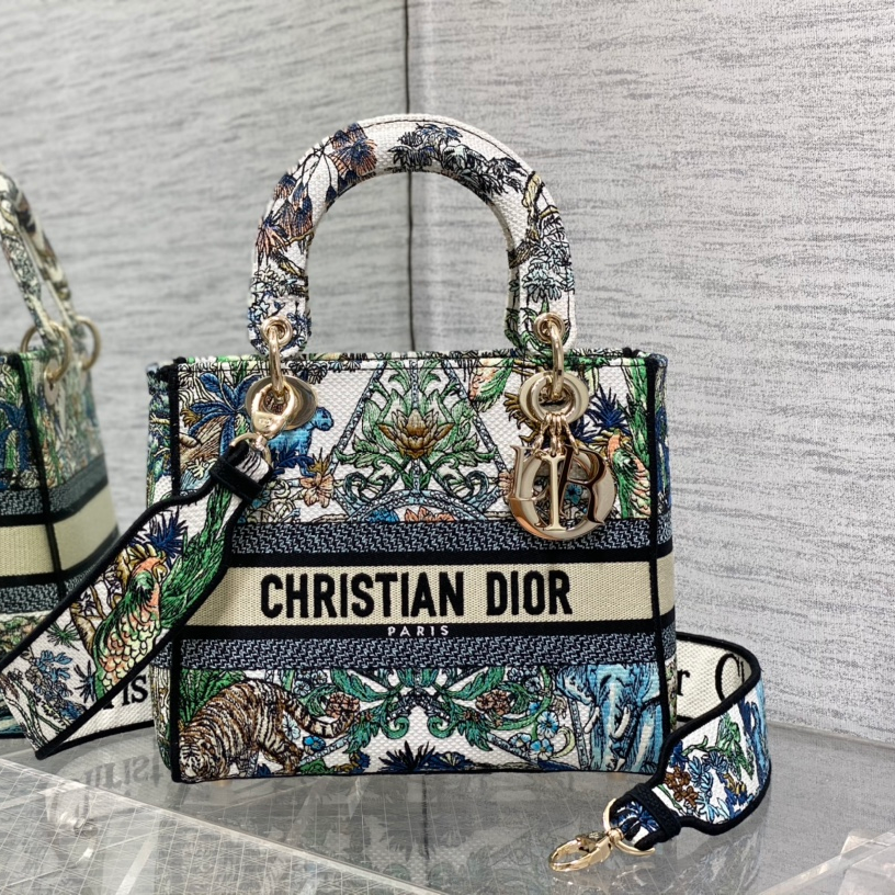 Dior CD Lady Embroidered Diana Bag 6605
