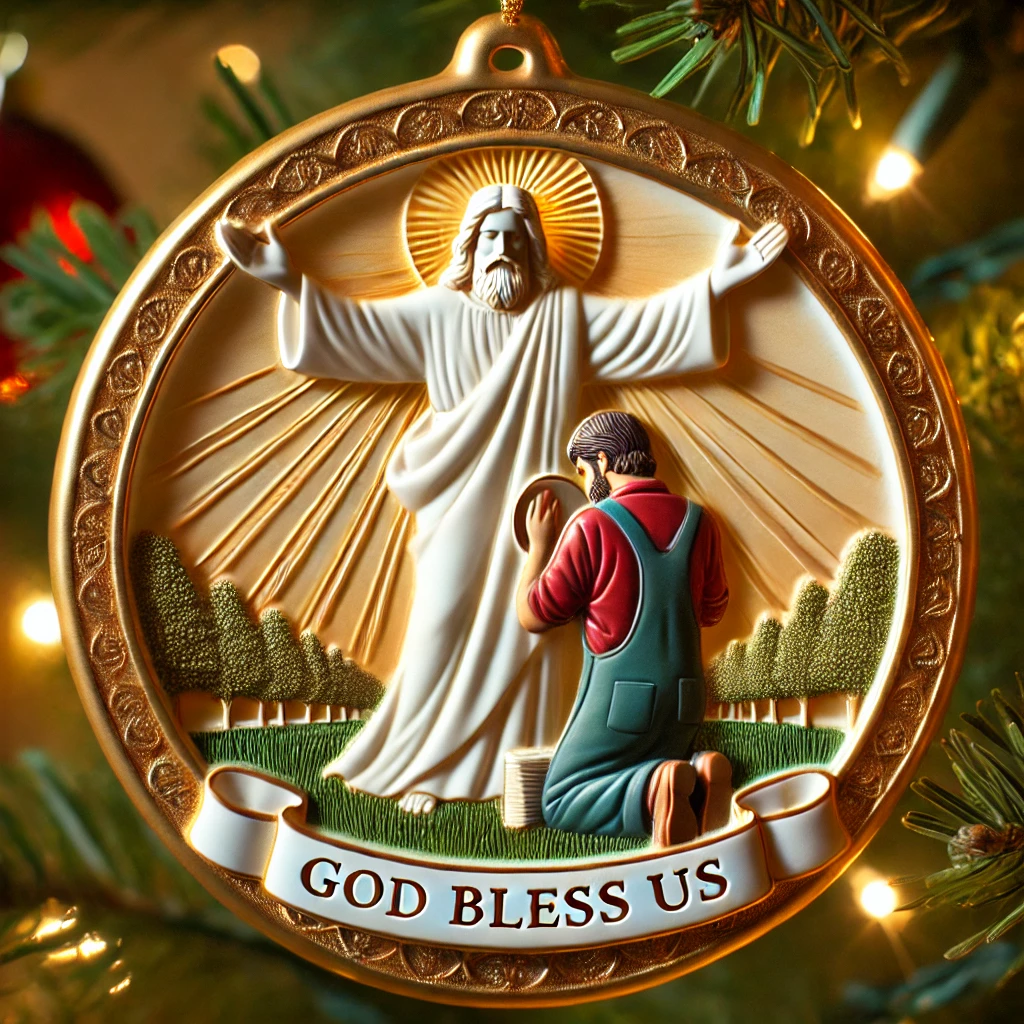 God Bless Us Ornament