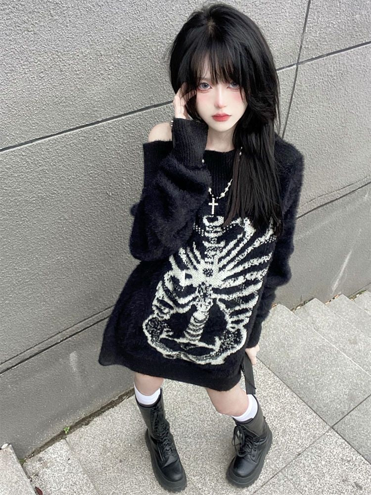 Grunge Skeletal Sweater