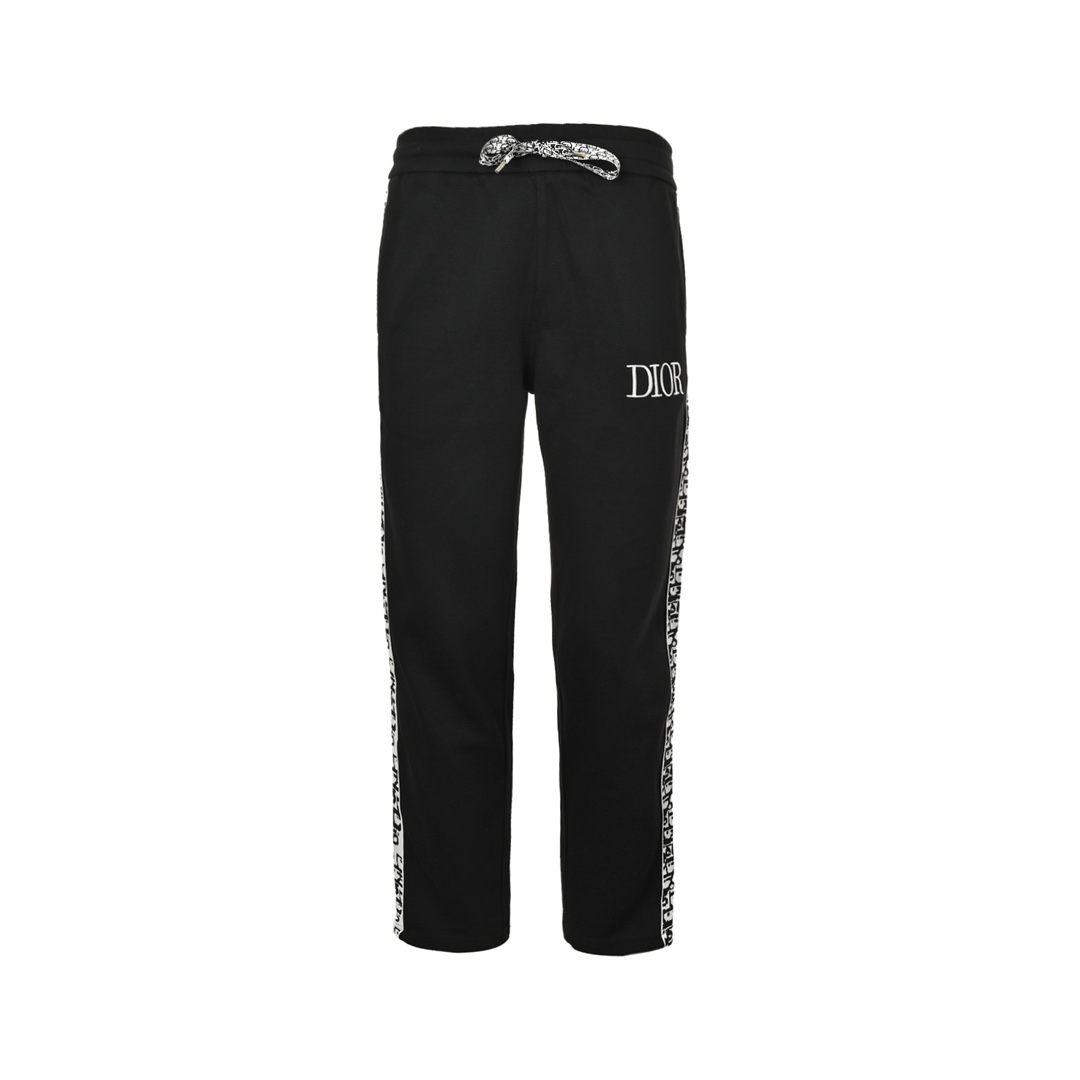 Dior 24Fw CD side print ribbon trousers set