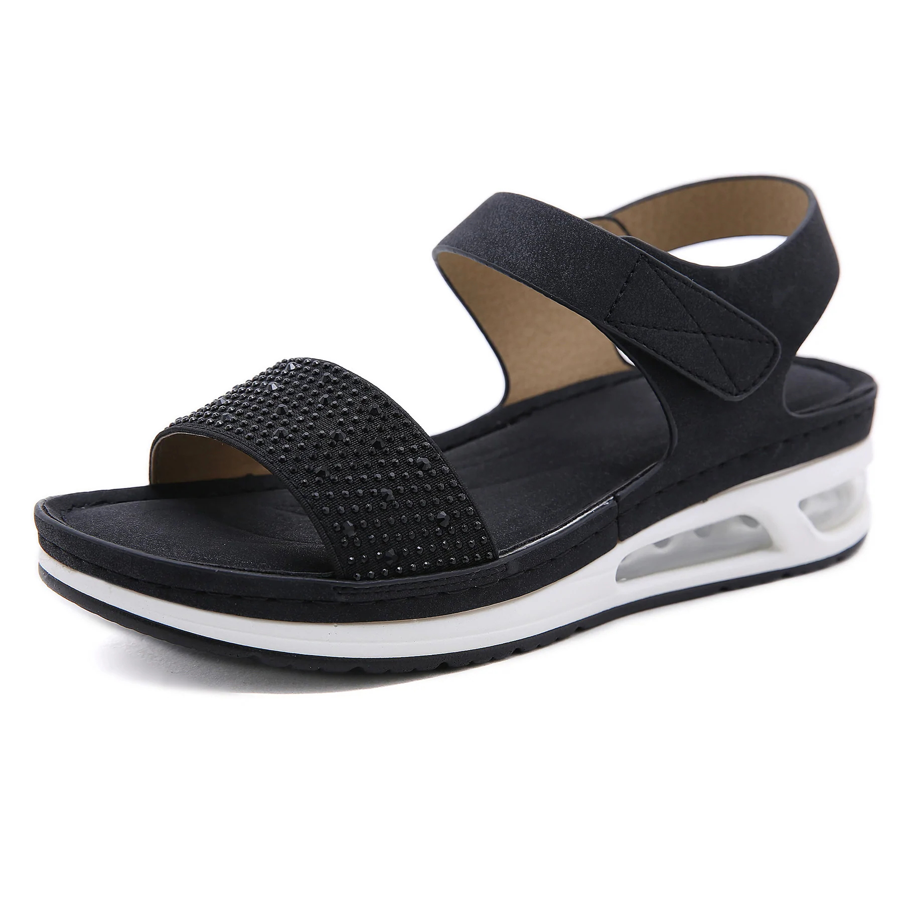 Women's Leisure Air Cushion Bottom Diamond Sandals