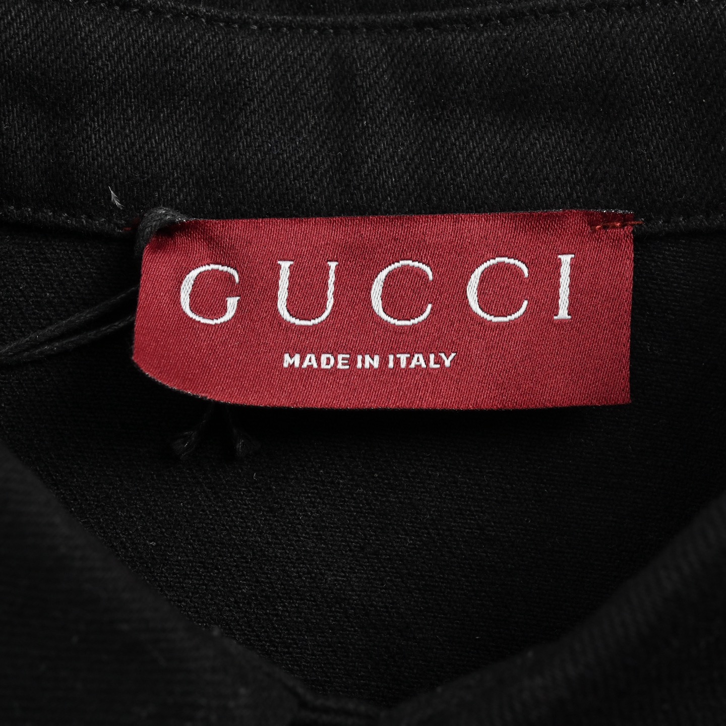 Gucci 24Fw denim shirt jacket with rhinestone back