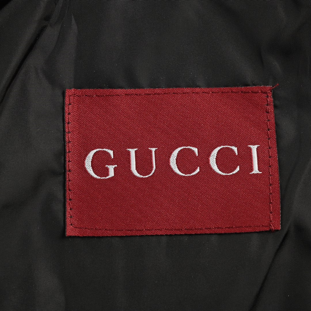 Gucci 24Fw Double G obscure jacquard nylon hooded jacket