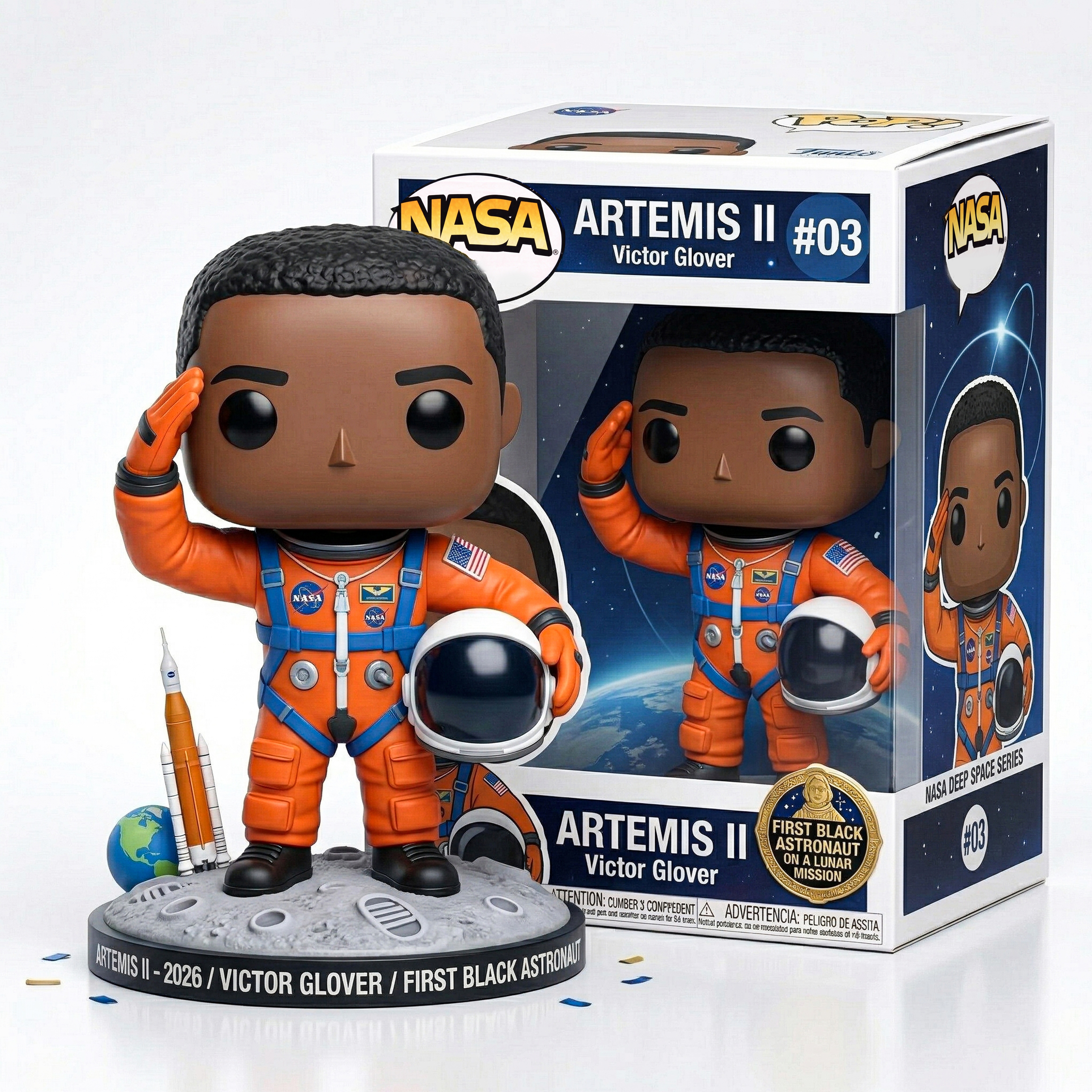 NASA Artemis II 4-Pack POP Collector Set - Limited Edition 2026 Mission 🚀🌕