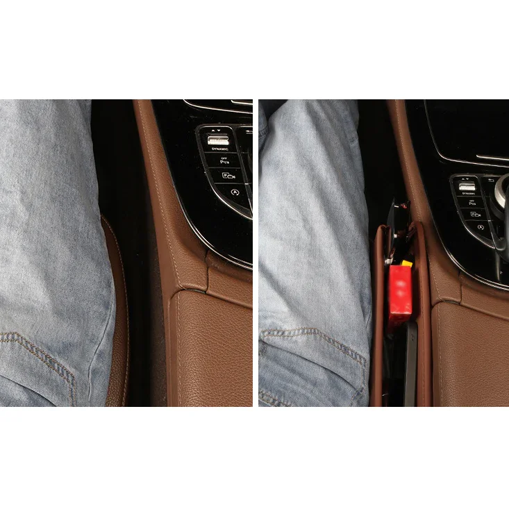 🔥Hot Sale🔥 Exclusive Logo Leather Car Seat Storage Box