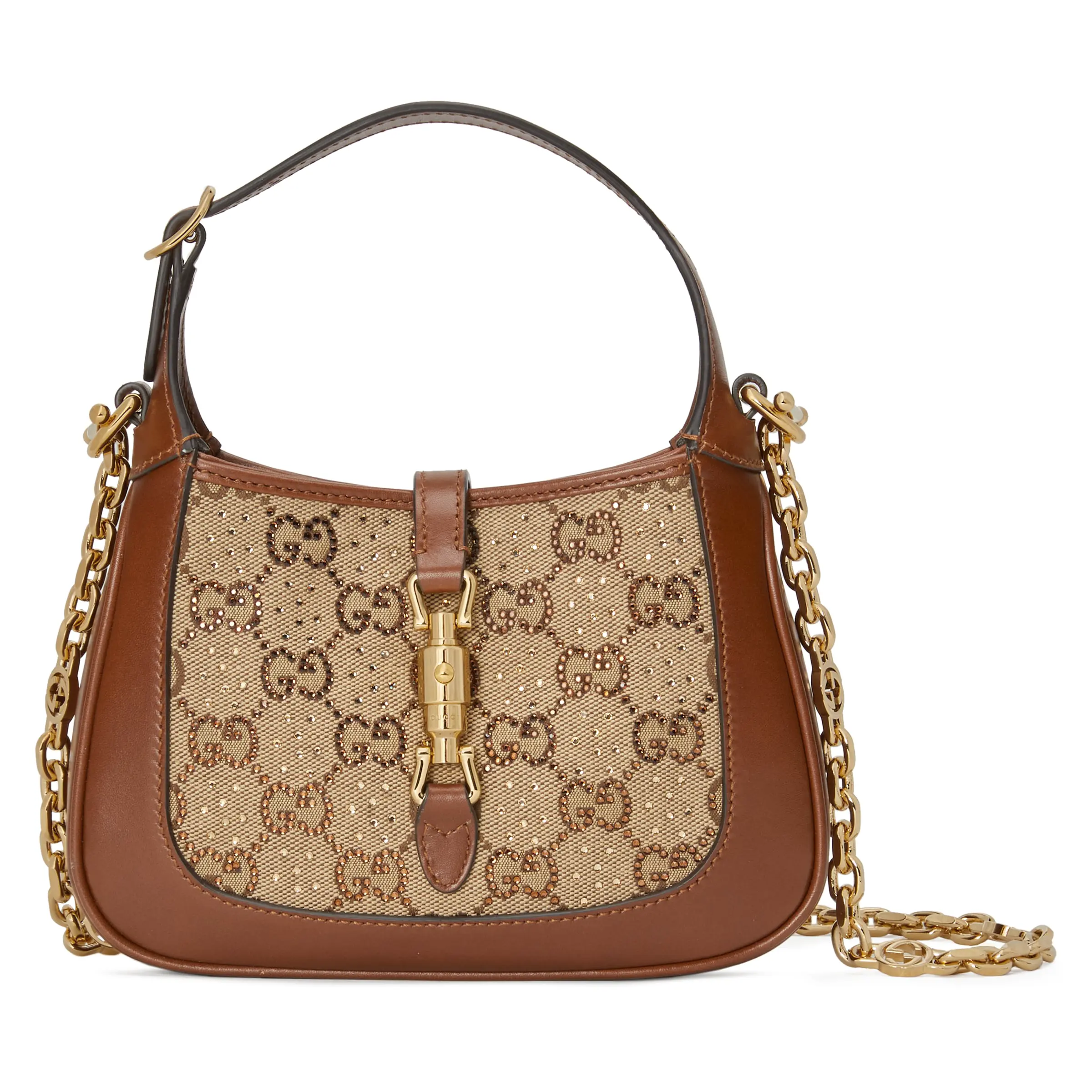 Gucci Jackie 1961 series crystal mini handbag