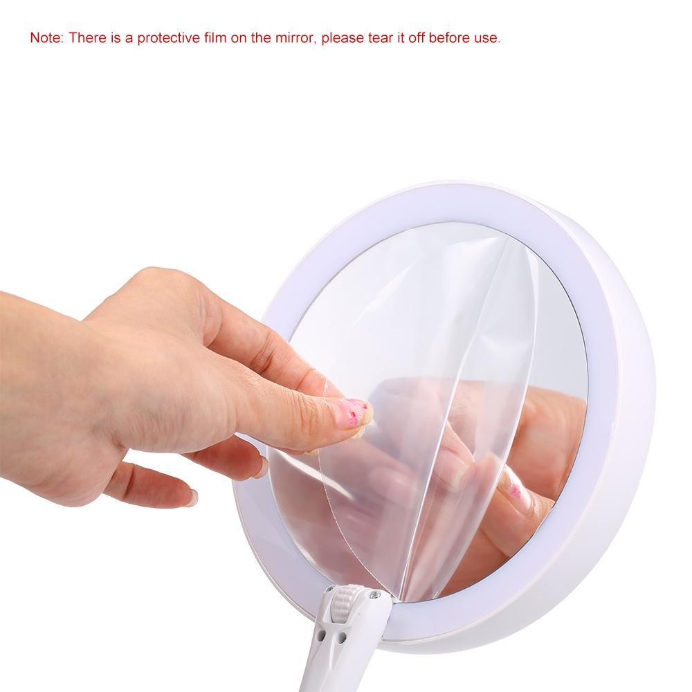Flexible Fold Away Makeup Mirror with Dual Sided LED Light As Seen on TV