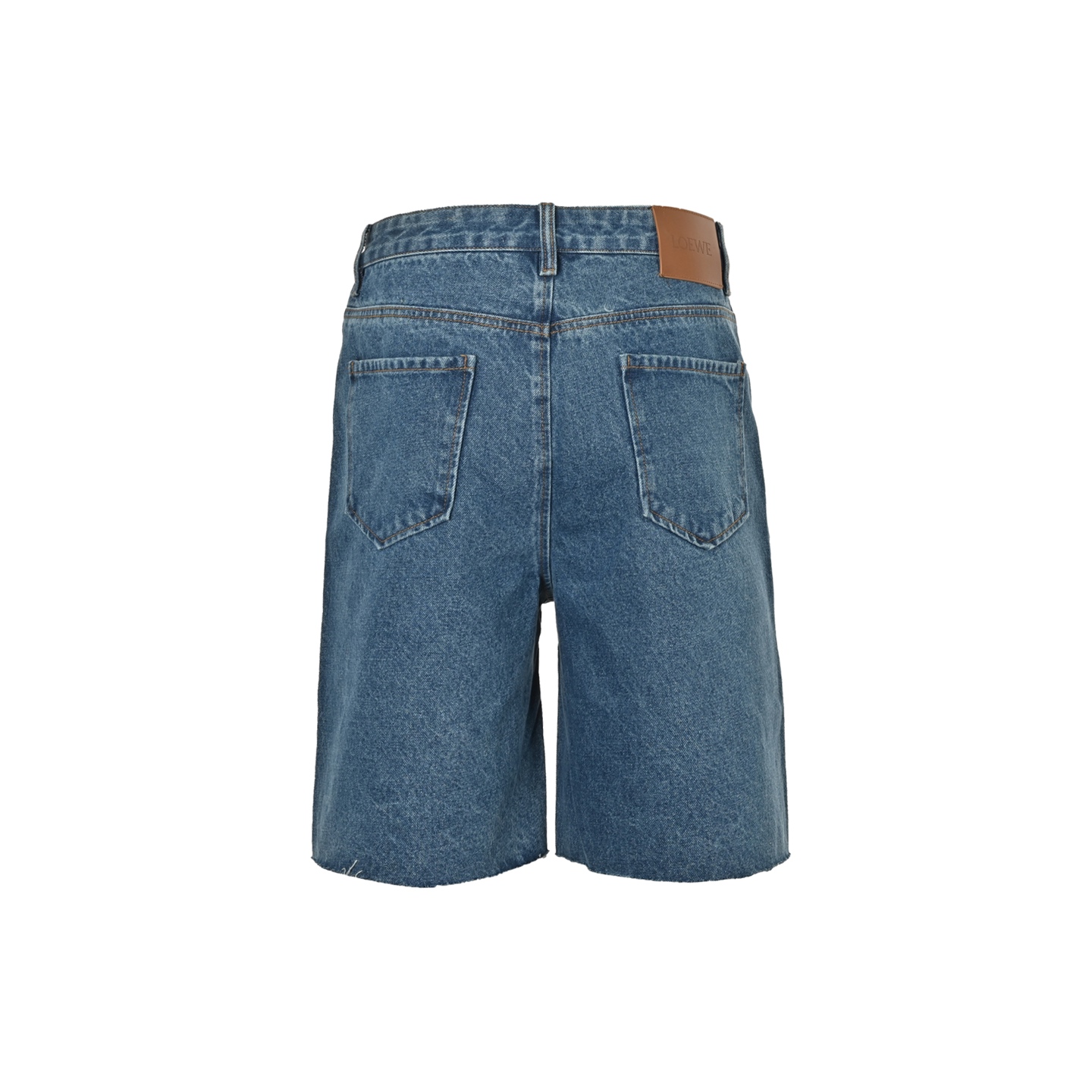 Loewe Anagram Half Embroidered Denim Shorts