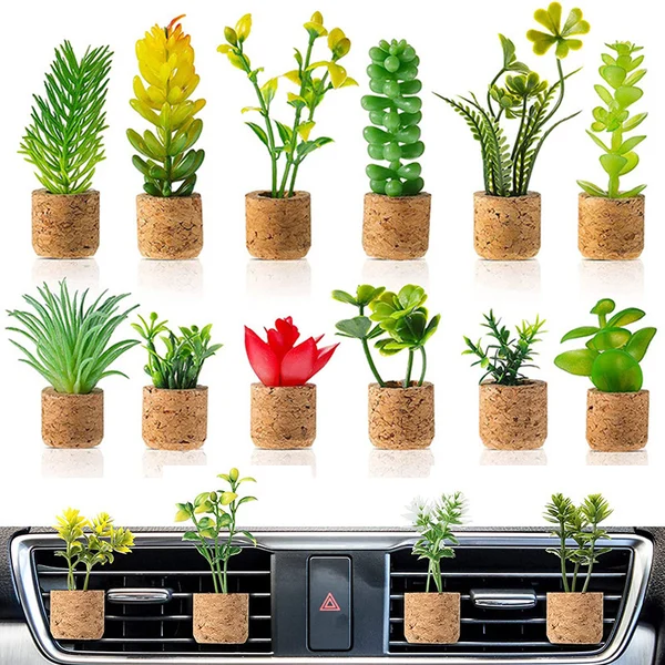 (🔥Last Day 60% OFF)-[2023 HOT SALE] 3D Plants Shape Car Perfume Clip