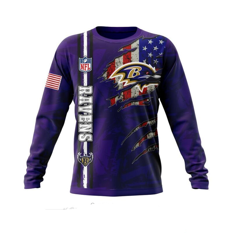 BALTIMORE RAVENS 3D HOODIE SKULL0802