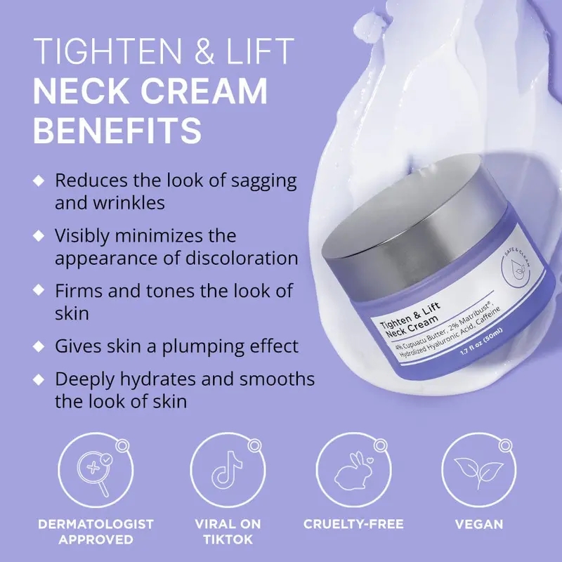 👍Last Day Promotion 50% OFF💥Tighten & Lift Firming Neck Cream for Crepey Skin