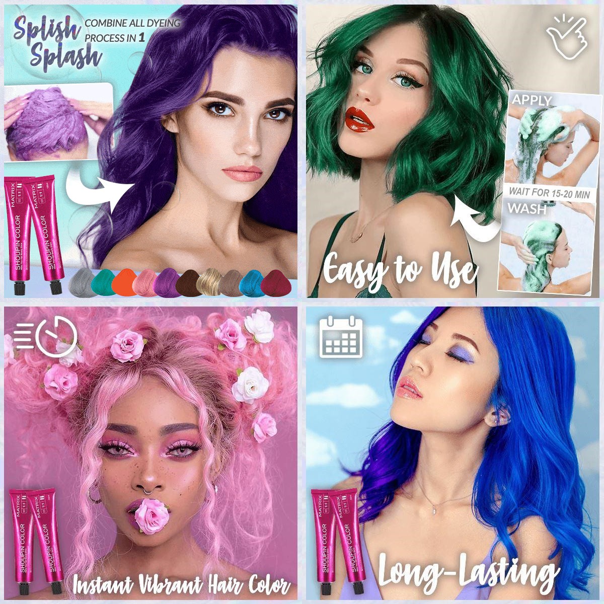 🔥Early Christmas Sale-50% OFF🔥No Bleaching Hair Nourishing Coloring Hair Dye(2pcs/set)-BUY 2 SETS FREE SHIPPING