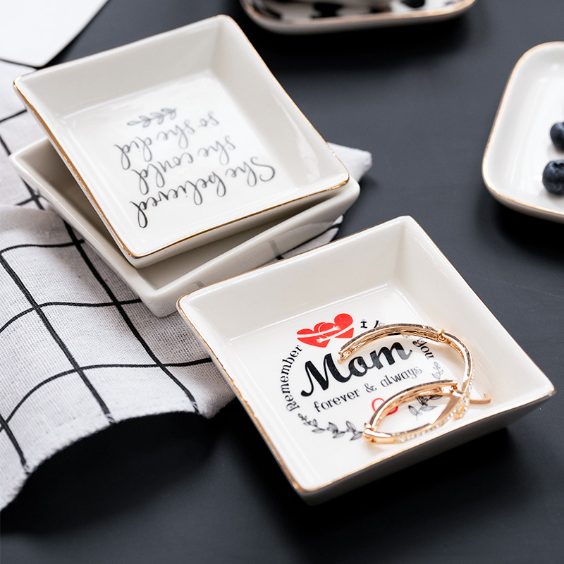 🎁Perfect Gift❤️Ceramic Jewelry Tray Trinket Dish