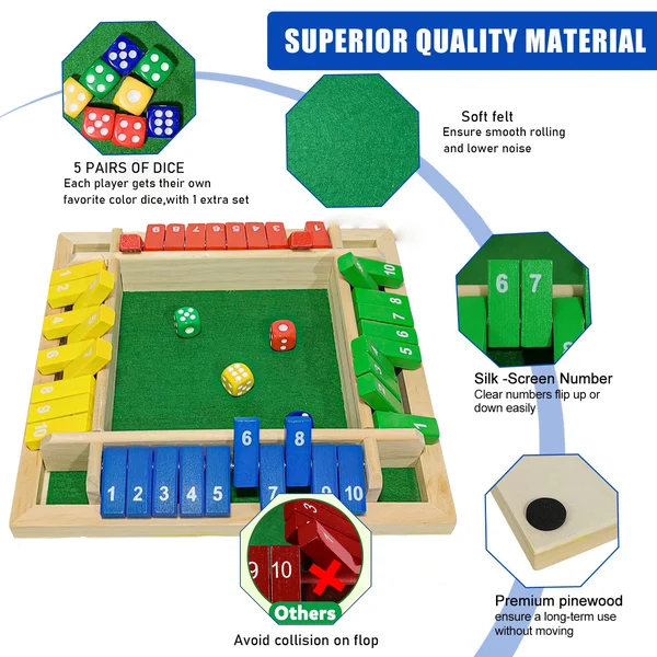 (🔥Last Day Promotion-SAVE 50% OFF)Best Family Toys👍Wooden Board Game🧩(12 Inches)-BUY 2 GET 10% OFF AND FREE SHIPPING