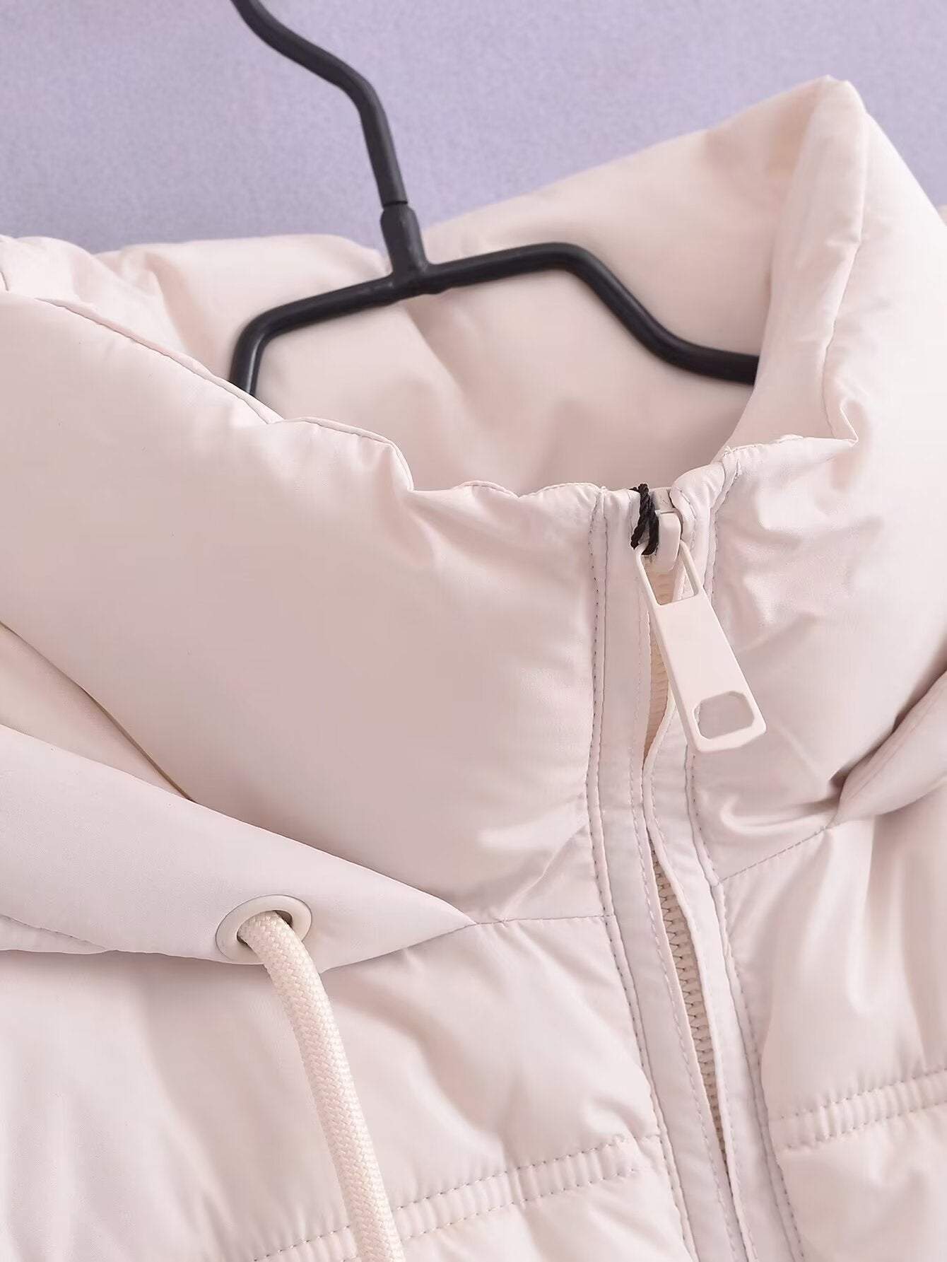 Winter Women Clothing All Match Casual Hooded Cotton Clothing Cotton Coat