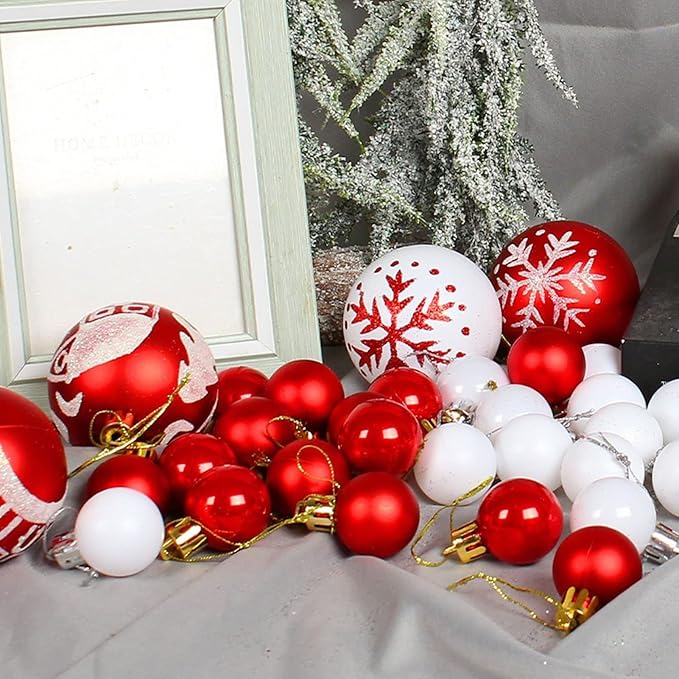 🌲🌲(40-44)Piece Deluxe Shatterproof Christmas Ball Ornaments Set